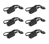 Uikdjgu 6X Male D-Tap Tipo B Power Dtap Tap to 4 Female P-Tap Ptap Hub Adaptador Divisor ElÉctrico para FotografÍA Accesorios de AlimentaciÓN