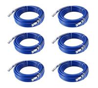 Uikdjgu 6X Manguera De PulverizacióN De 15 M Manguera De Pintura Sin Aire Pulverizador Sin Aire De 1/4 Pulgada Tubo De Fibra De Alta PresióN De 3600 PSI Para Herramienta De Pulverizador