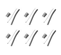 Uikdjgu 6X Reemplazo de Nailon Duradero Kiteboard Kitesurf Kite VáLvula de una Bomba Abrazadera de Manguera Kit de Engranajes Accesorios Manguera y Abrazadera de Cometa