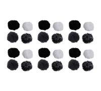 Uikdjgu 6X Universal Lavalier MicróFono Furry Parabrisas Fur Windshield Wind Muff Soft para Lapel Lavalier Mic 5Mm