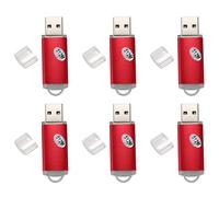 Uikdjgu 6X USB 2.0 Flash Memory Stick Pen Drive Almacenamiento Thumb Color de Pulgar: Rojo Capacidad de Memoria Flash: 512 MB