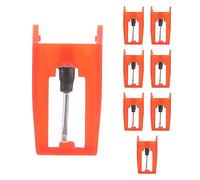 Uikdjgu 8 Piezas de Tocadiscos de Aguja Giradiscos de Rubí Agujas de Aguja de Repuesto para Reproductor de