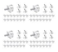 Uikdjgu 80 Piezas 3 mm Pernos de Estantes Pernos de Soporte Transparentes Clavijas para Estantes para Gabinetes Clips Soportes para Estantes Clavijas para Muebles de Cocina