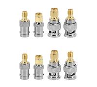 Uikdjgu 8Pcs BNC Una SMA Tipo Macho Hembra Conector Adaptador Kit Convertidor de Prueba Conjunto