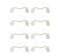 Uikdjgu 8X Manejar de Cerámica del Metal del Conector del Sostenedor de la Lámpara del Zócalo del Bulbo R7S para la Luz de Inundación, 118Mm