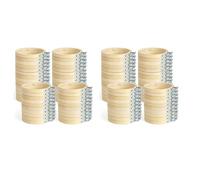 Uikdjgu 96 Piezas de de Bordado de 3 Pulgadas, Mini de Bordado, Redondo de Bambú para Manualidades, Costura y Manualidades de 8 cm