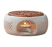 Uikdjgu Base de Calentador de Tetera de CeráMica Calentador de Té Base de Aislamiento Calentador de Agua para Té Y Café Soporte de Base de CalefaccióN para Velas Utensilios para Té