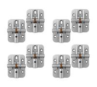 Uikdjgu Bisagra Ajustable de 180 Grados, Bisagra de Bloqueo, Bisagra Plegable, Bisagra de Puerta Ajustable, Bisagra de Mesa de Hoja, 8 Piezas