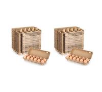 Uikdjgu Cartones de CartóN para Huevos 40 Piezas Cartones de Huevos de Pulpa de Papel en Contenedor de Cartones de Huevos de una Docena Bandeja de Huevos VacíA Portahuevos de Pulpa