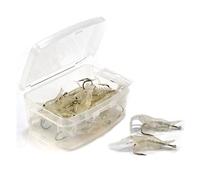 Uikdjgu Cebo Artificial Luminoso de Camarón, Simulación de Camarón Suave con Anzuelos, Señuelo de Carpa para Aparejos de Pesca, Señuelo de Carpa D