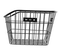 Uikdjgu Cesta Trasera de Bicicleta Cesta de Bicicleta de Alambre MetáLico de Gran Capacidad Impermeable para la MayoríA de los Portabicicletas Traseros