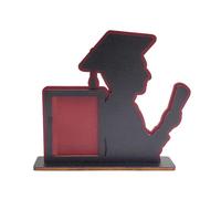 Uikdjgu Clase de 2024 de Graduación Mesa de Madera de Fotos de Graduación Adornos de Escritorio para el Hogar Se Adapta una Retratos Verticales,C