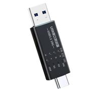 Uikdjgu Comprobador Interfaz USB 3,2 de 10 Gbps, Concentrador Prueba Control Calidad, Estación Acoplamiento Tipo C, Función Puerto USB, Prueba Rápida, Prueba Voltaje, Controlador Gratuito