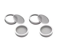 Uikdjgu Conjunto de 4 Kit de Tapa de Tarro de Brote de Acero Inoxidable para Tarros de Cristal de Boca Tarros de Enlatado para Hacer Semillas de Brotes Orgánicos En Su Casa/Cocina