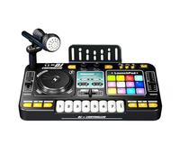 Uikdjgu Controlador de Mezclador de DJ Multifuncional de Simulación para Niños, Reproductor de DJ de Órgano Electrónico, Juguete de Entretenimiento Musical.