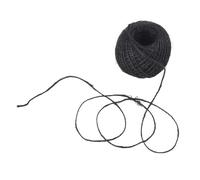 Uikdjgu Cuerda de Yute de 50m de Cuerda para Manualidades Album de Recortes jardineria -Negro