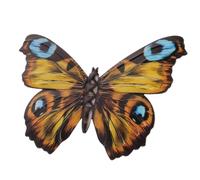 Uikdjgu Decoración de Pared Al Aire Libre Decoración de Mariposas Decoración de Pared de Mariposas de Metal para Valla Pared de Metal para Decoraciones del Hogar Amarillo