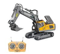 Uikdjgu Excavadora RC InaláMbrica de 2,4G, Control Remoto, CamióN RC, CamióN sobre Orugas, VehíCulo de IngenieríA EléCtrica, Juguetes para NiñOs