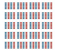Uikdjgu Gafas 3D,200 Pares Lentes Estéreo Papel Rojo y Azul para Películas Set Anaglifo de Papel Gafas 3D