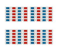 Uikdjgu Gafas 3D,40 Pares Lentes Estéreo Papel Rojo y Azul para Películas Set Anaglifo de Papel Gafas 3D