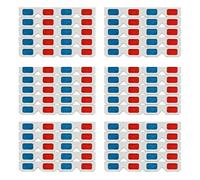 Uikdjgu Gafas 3D,60x Lentes Estéreo Papel Rojo y Azul para Películas Set Anaglifo de Papel Gafas 3D