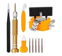 Uikdjgu Herramienta para Abrir Cajas Relojes: Kit Herramientas Reemplazo Pilas para Relojes para Extracción y Mantenimiento la Parte Posterior con Abridor Cajas Ajustable