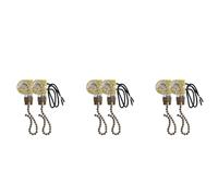 Uikdjgu Interruptor de Luz de Ventilador de Techo ZE-109 Interruptor de Luz de Dos Cables con Cables de TraccióN para Ventiladores de Techo LáMparas 6 Piezas Bronce