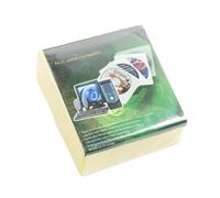 Uikdjgu Juego de 100 CD/DVD de Doble Cara, Resistente A Arañazos y Al Polvo, con Ranura para CD, Color Amarillo.