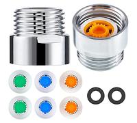 Uikdjgu Juego de 8 Piezas de Limitador Reductor de Flujo de Ducha, Limitador de Agua, TamañO de Rosca de 1/2 Pulgada 4, 6 y 9 L/Min para Cuarto de BañO Ahorro