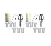 Uikdjgu Juego de Brocas para Anillo de 26 Piezas, Broca para Anillo de Madera, Broca para Hacer Anillos de Madera, Broca para Cuentas de Madera de Acero para Hacer Anillos DIY, JoyeríA