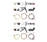 Uikdjgu Kit de Accesorios para Guitarra de 68 Piezas Incluyendo PúAs de Guitarra, Enrollador de Cuerda, SillíN de Puente de Hueso de 6 Cuerdas y Nuez Selecciones de Dedo