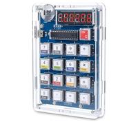 Uikdjgu Kit de Práctica de Soldadura, Kit de Calculadora de Bricolaje de 6 Dígitos Kit Electrónico de Proyecto de Soldadura con Calculadora de Escritorio Alimentada por USB/Batería