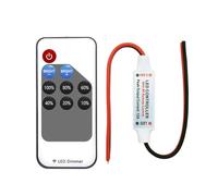 Uikdjgu Mini Regulador de Intensidad de Color Único LED DC 5 V, 12 V, 24 V 5050 2835, Controlador de Señal PWM de Voltaje Constante, Control Remoto de 9 Teclas