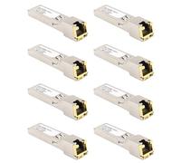 Uikdjgu Módulo SFP Interruptor RJ45 Gbic 10/100/1000 Conector SFP Cobre RJ45 Módulo SFP Puerto Gigabit Ethernet 8 Pieza
