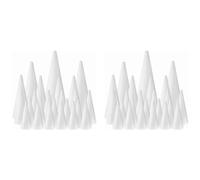 Uikdjgu Paquete de 48 Conos de Espuma para Manualidades,Conos de ÁRbol de Espuma, Espuma en Forma de Conos para Artes, Manualidades, ÁRbol de Navidad, Escuela, Proyecto de Manualidades DIY