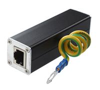 Uikdjgu Pararrayos de Trueno Protector sobretensiones de Red Ethernet Clavija RJ45 100MHz