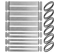 Uikdjgu Protectores de DiapasóN de Guitarra Protectores de DiapasóN de Bajo de Acero Inoxidable Protector de DiapasóN de Herramienta Luthier para Alisar Trastes