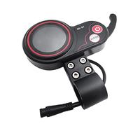 Uikdjgu QS-S4 48V-60V Acelerador de Pulgar Medidor de Pantalla LCD para Zero 8 9 10 8X 10X Scooter EléCtrico 6PIN Accesorios de Pantalla