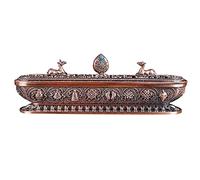 Uikdjgu Quemador de Incienso del TíBet Antiguo Hecho una Mano Soporte de Varilla de Incienso Casa de Té DecoracióN de Oficina de Casa Adornos Artesanales 3