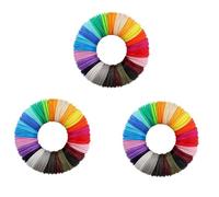 Uikdjgu Recambios de PCL de BolíGrafo de ImpresióN 3D de 1,75 Mm, Paquete de 60 Colores Aleatorios, Baja Temperatura de FusióN de 70 ℃, Regalos para NiñOs (200 Pies)