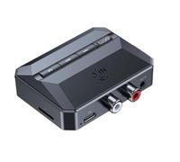 Uikdjgu Receptor Bluetooth NFC, Adaptador AUX Bluetooth 5.3 para AutomóVil, Receptor de Audio InaláMbrico para EstéReo/Altavoz/MúSica en el Hogar