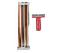 Uikdjgu RPi GPIO Tablero de Expansion de desbloqueo + Cable de Cinta + Adaptador GPIO Tipo T ensamblado 20cm FC40 40 Pines Cable de Cinta Plano para 3 2 Modelo B & B + SC05