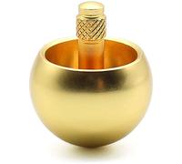 Uikdjgu Tippe Top Metal Flip Over Top Peonza Giratoria de Acero Inoxidable IncreíBle Regalo de Juguete, Dorado