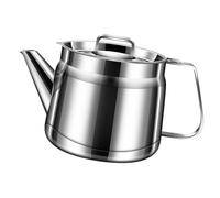 UIKGVX Estructura de gestión de aceite de cocina de 1,5 L, construcción inoxidable, a prueba de derrames, apto para lavavajillas, cuenta con cinco mil recipientes de cocina con colador