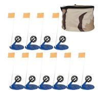 uikios 10 plataformas portátiles de equipo de pesca en hielo, banderas flotantes de agua, banderas de hielo fáciles de usar, banderas de punta de invierno