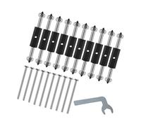 uikios 10 tornillos de casete ajustables para caja eléctrica, interruptores de varilla, reparador universal de salida con llave
