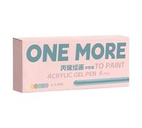 uikios 6 bolígrafos retráctiles de gel acrílico de 0,8 mm con punta de aguja para dibujar diarios, bocetos, tomar notas y garabatear resaltadores apilables