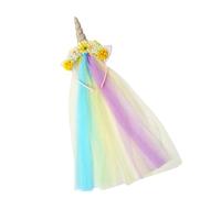 uikios Aro de pelo de cuerno para mujeres y niñas, accesorio elegante para todas las ocasiones, diadema multiusos, accesorios para fotos, decoraciones de fiesta de hadas