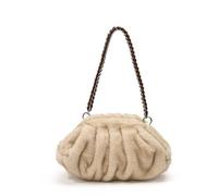 uikios Bolsa ligera y suave de piel sintética con volantes para las axilas para mayor comodidad, uso prolongado, perfecta para viajeros, uso diario, elegante bolsa de cena, Khaki, One Size