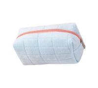 uikios Bonita bolsa de maquillaje estética, bolsa de cambio, práctica bolsa de aseo de viaje, organizador de cuidado de la piel, estuche para lápices, Blue, 18*10*8cm